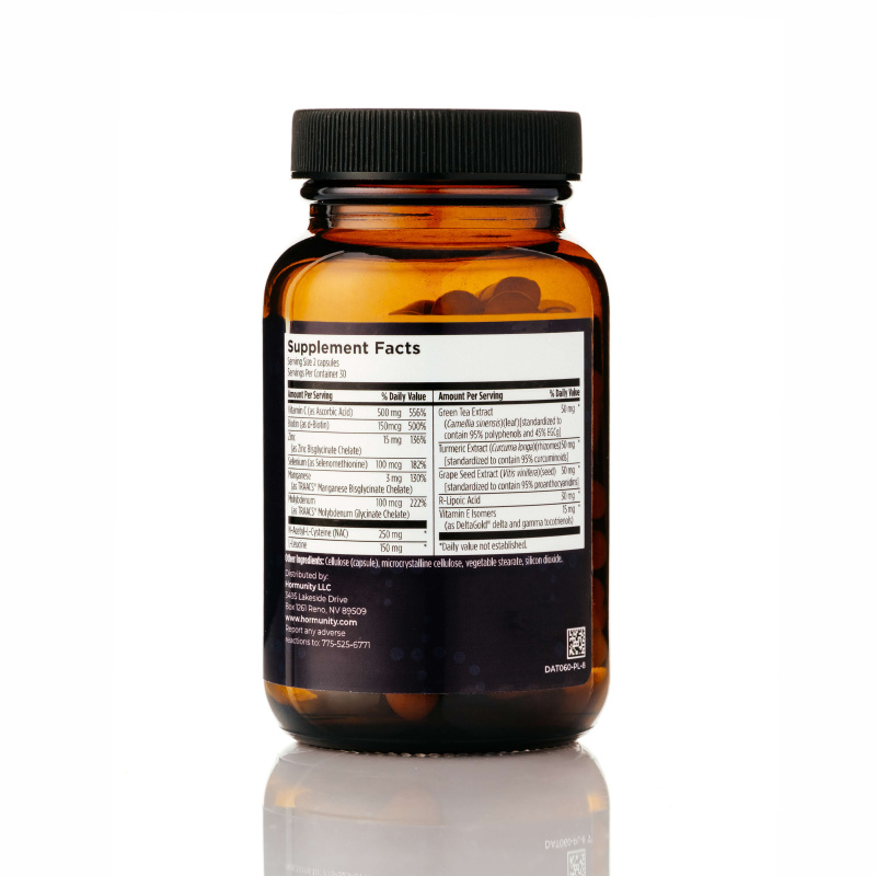Detox Boost Glutathione Production Supplement Facts label