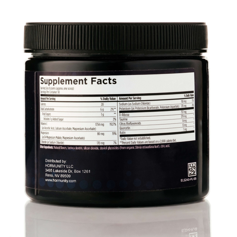 Electrolyte Balance Lemon-Orange Flavor Supplement Facts label