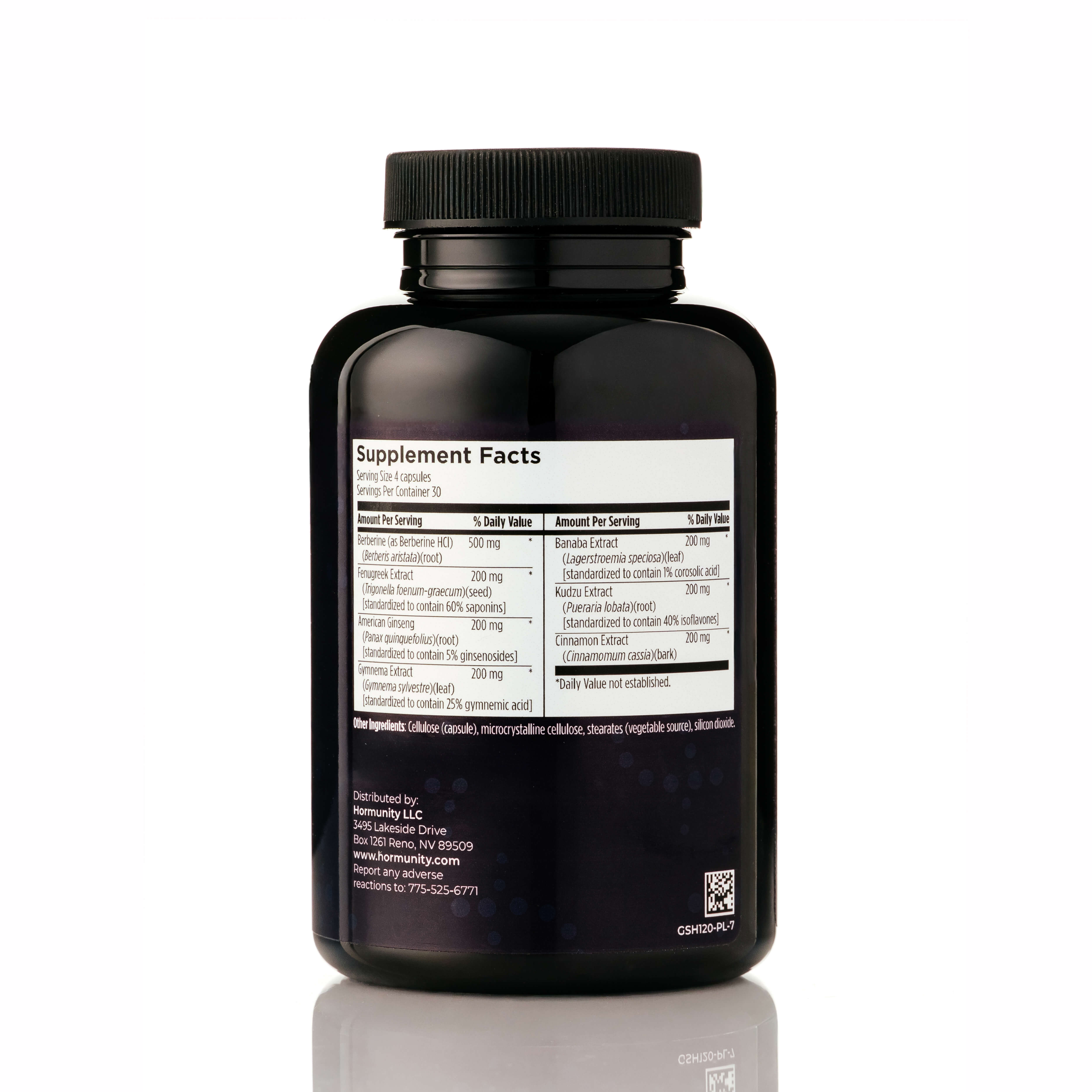 Gluco Metabolism Support Supplement Facts label