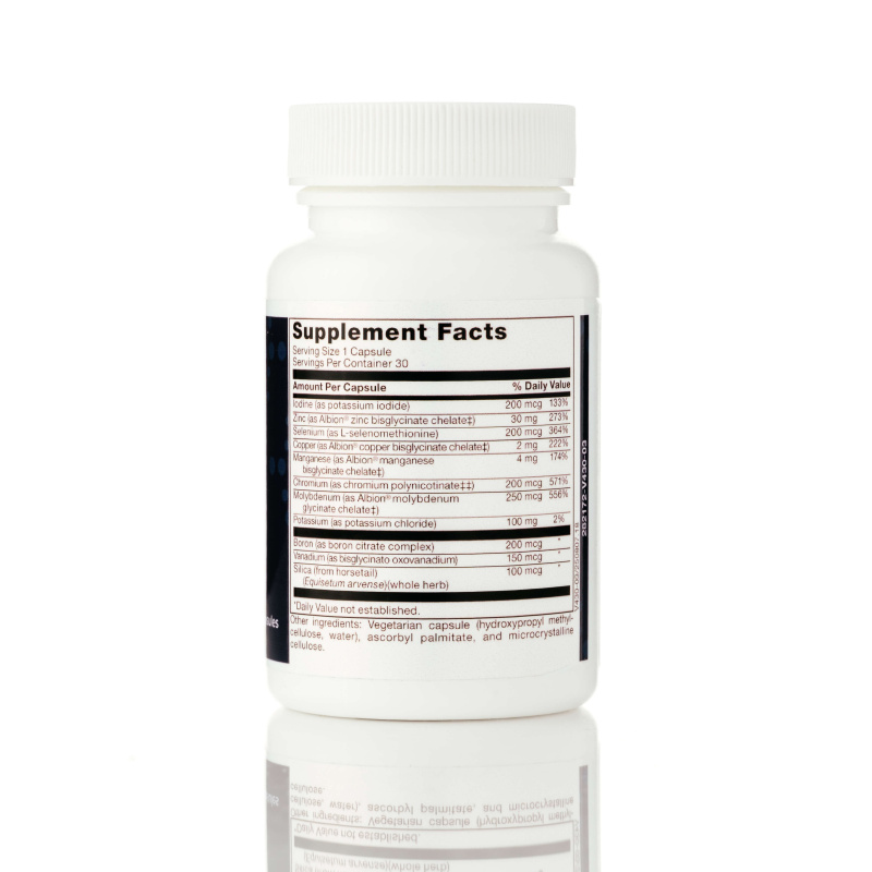 Mineral Essentials Complex Supplement Facts label