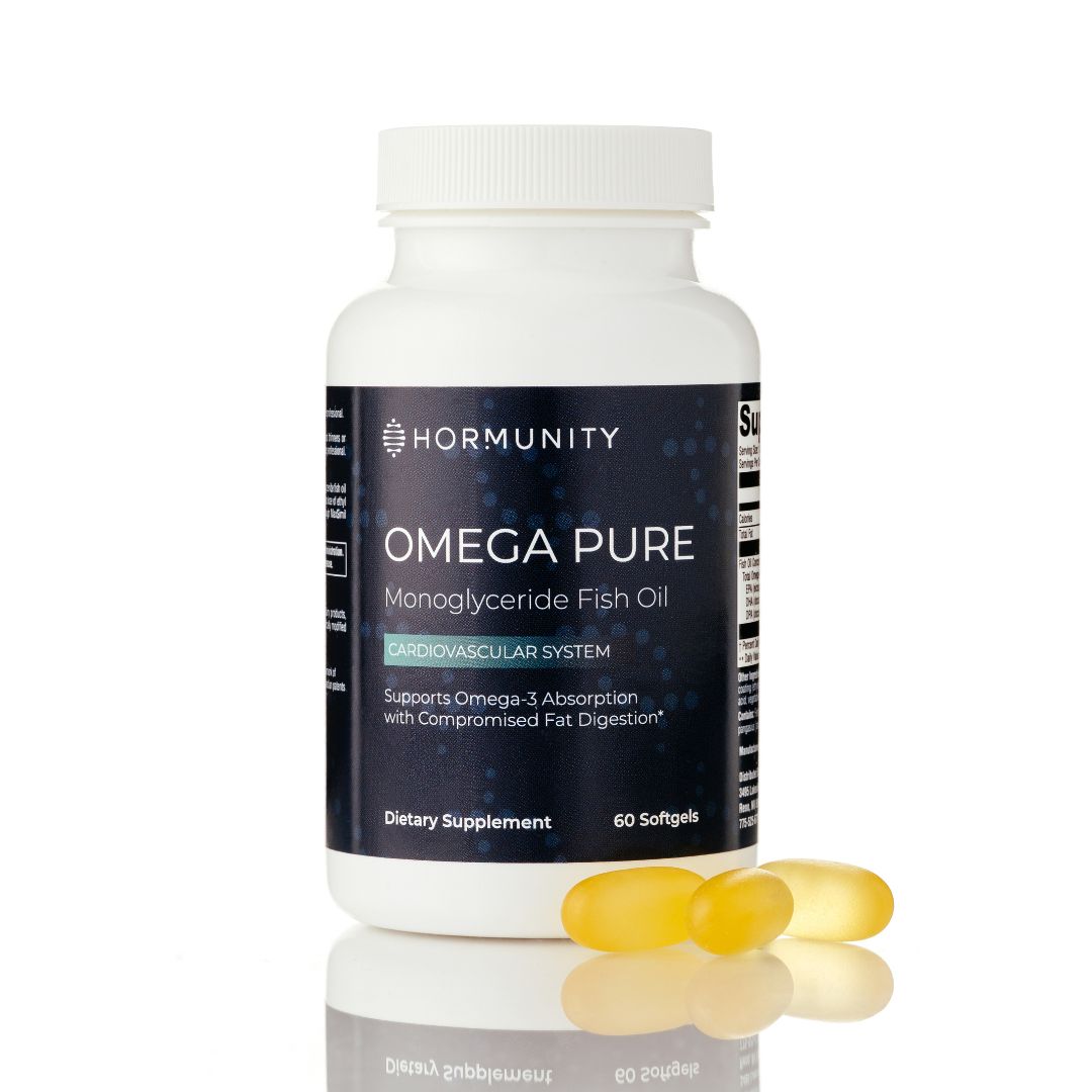 Omega Pure Monoglyceride Fish Oil front of pack