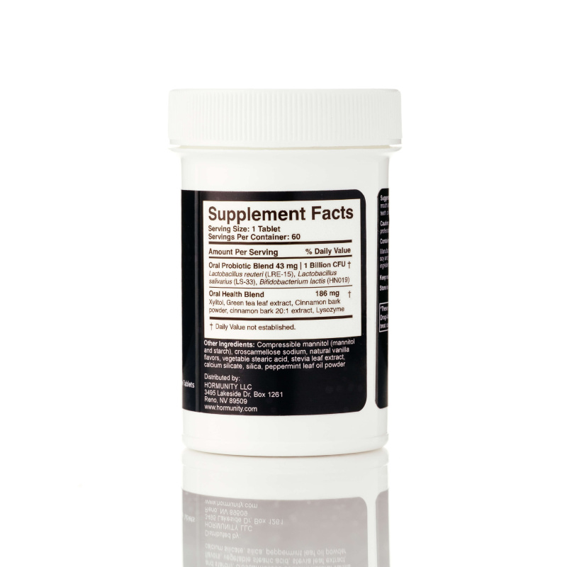 Oral Biome Health Supplement Facts label