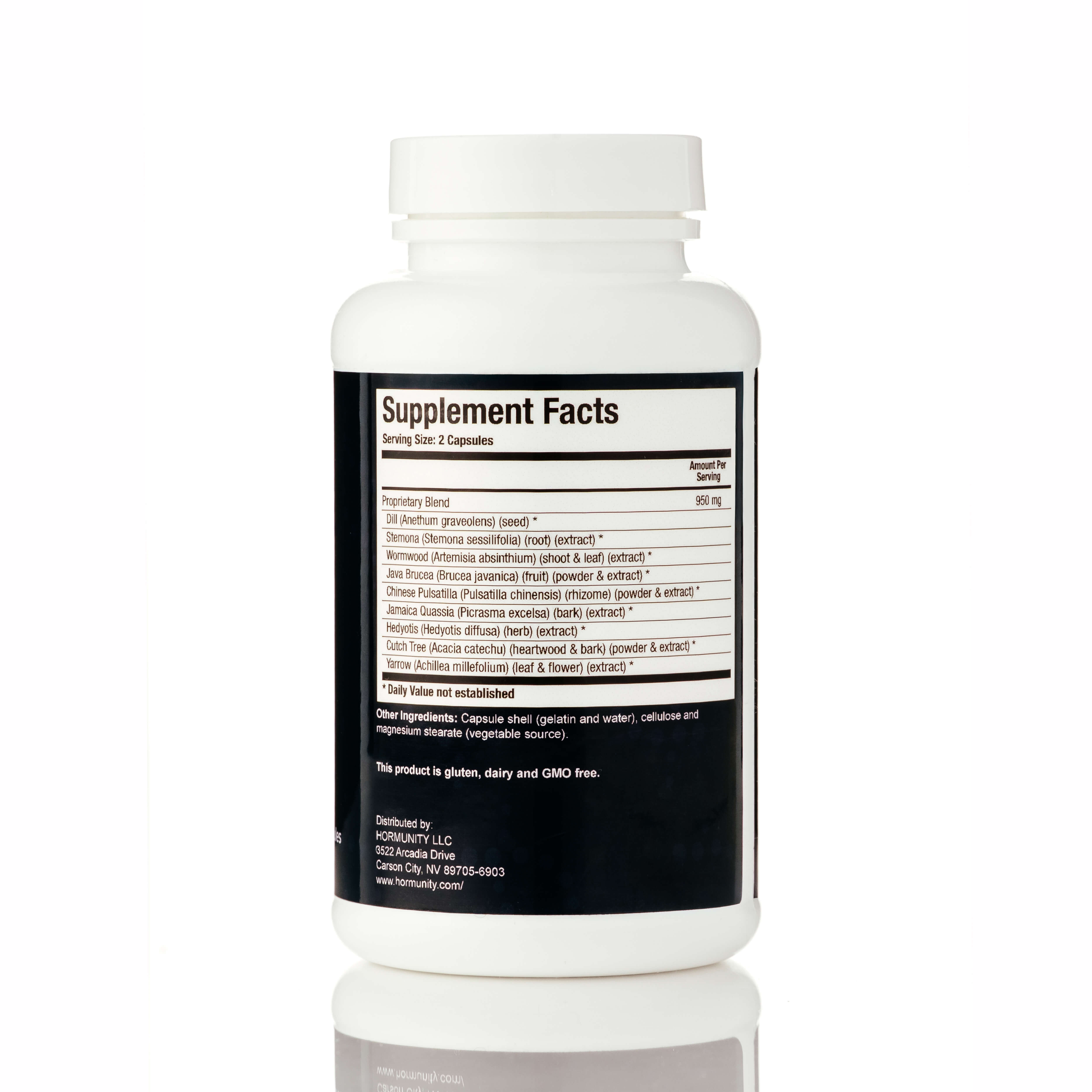 SBO Relief Advanced Supplement Facts label