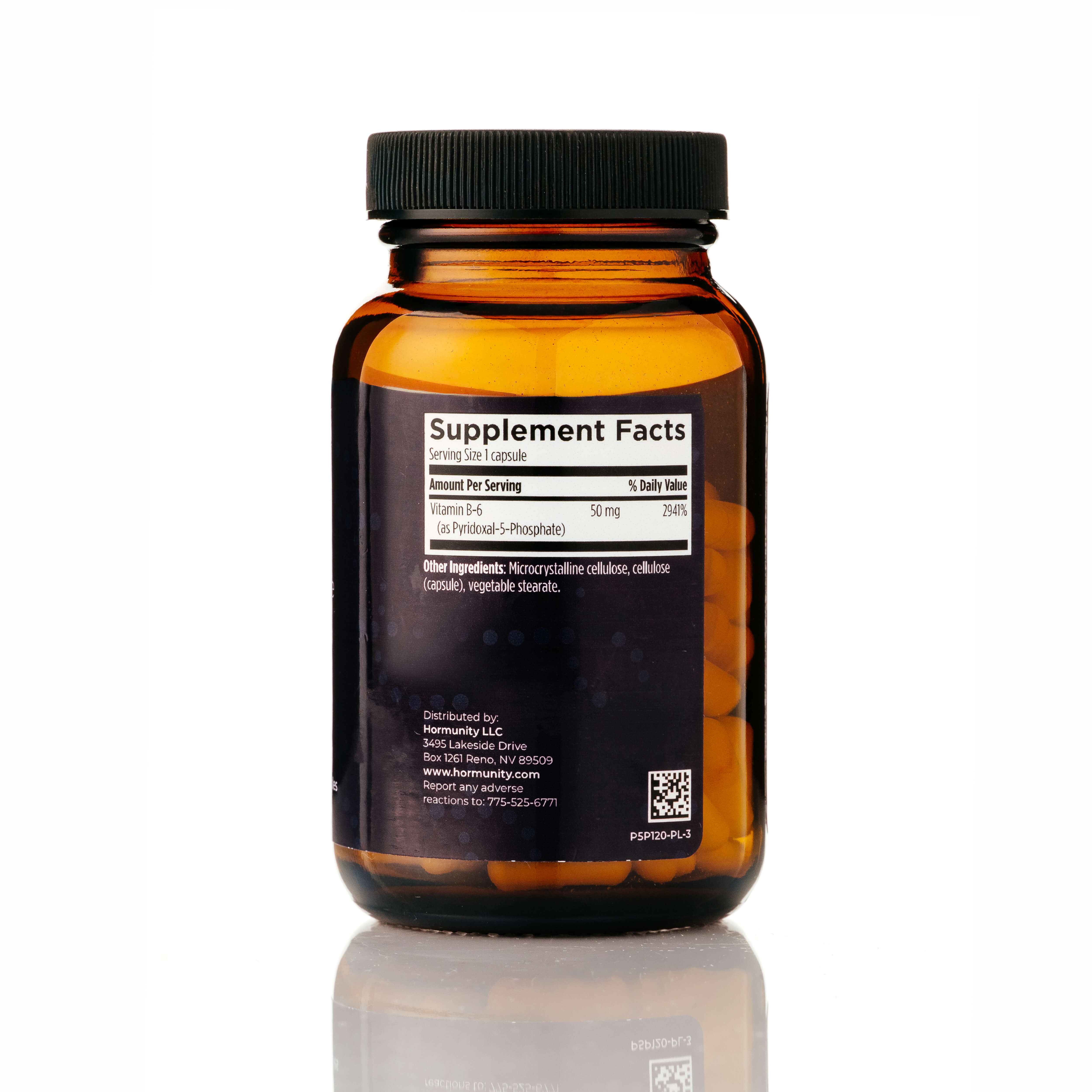 Vitamin B6 Pyridoxal-5-Phosphate Supplement Facts label